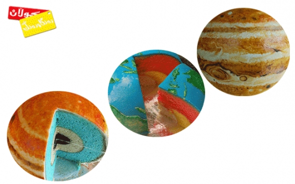 كێك لە شێوەی گۆی زەوی